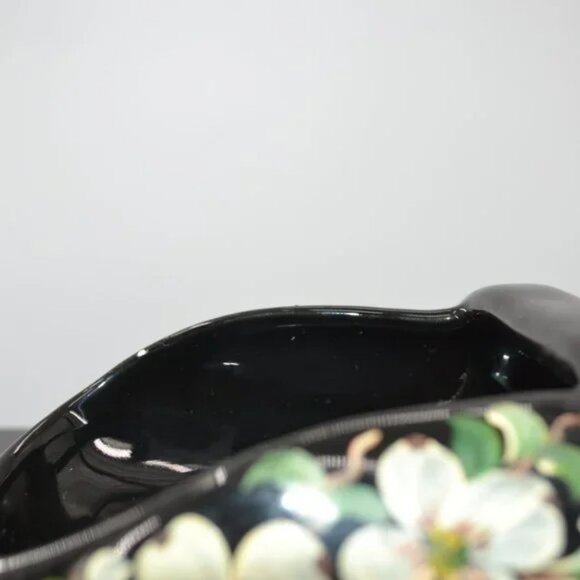 Vintage Rare Steiff Black White Hand Painted Art Studio Pottery Trinket Dish - Picture 11 of 12